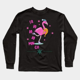 Fa la la mingo Flamingo T-Shirt Long Sleeve T-Shirt